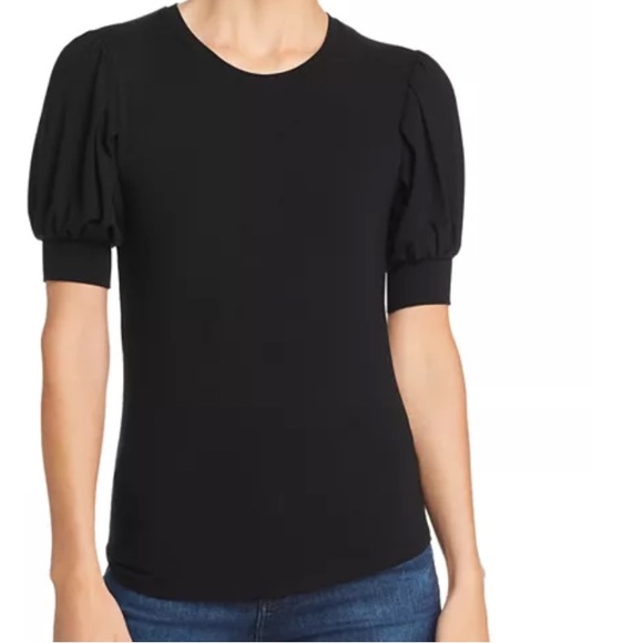 FRAME PUFF SLEEVE BLUE TOP SIZE XS - Picture 1 of 12